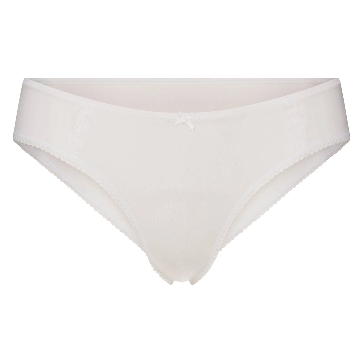 LIGHTWEIGHT COTTON LACE HIPSTER | SNOW