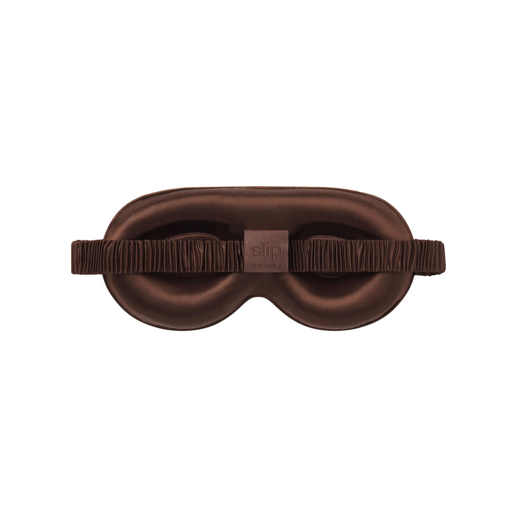 SLIP X SKIMS PURE SILK CONTOUR SLEEP MASK | COCOA