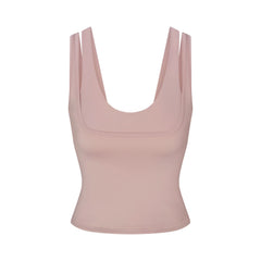 NikeSKIMS MATTE DOUBLE STRAP SCOOP TANK | HIMALAYAN