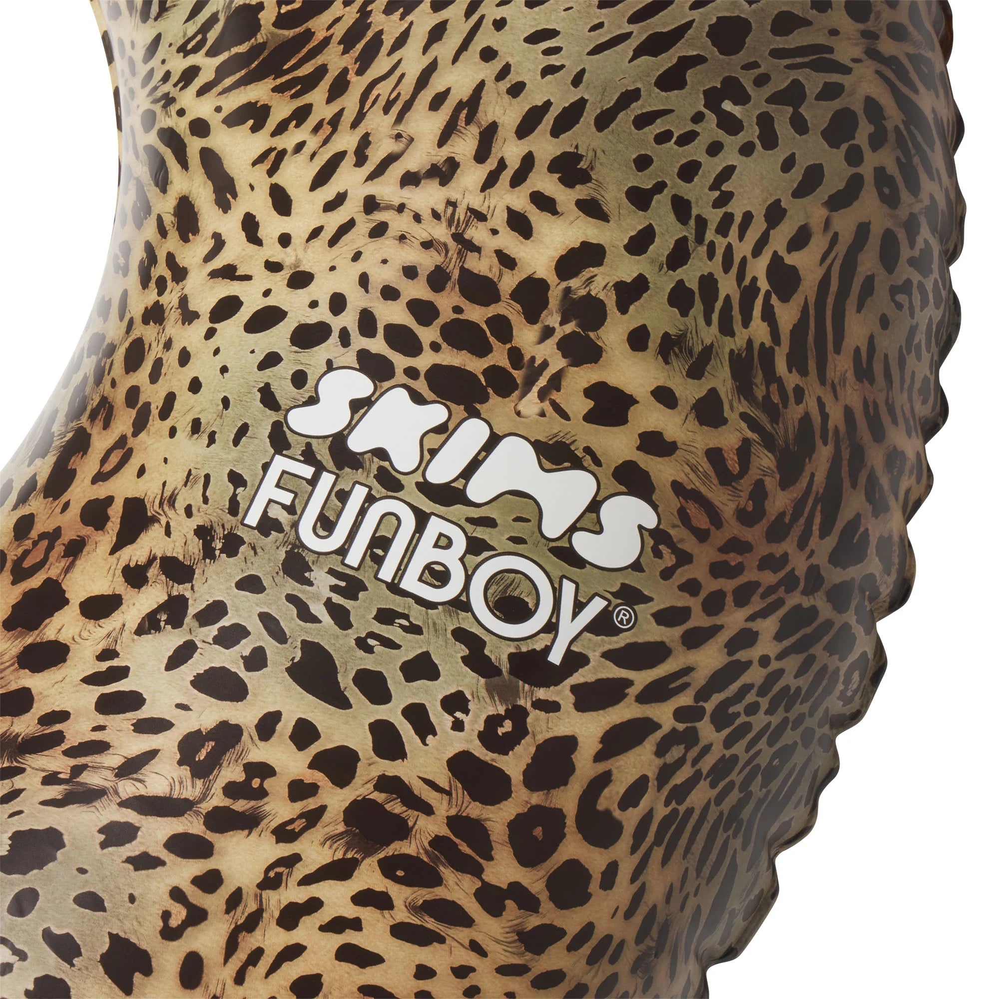 FUNBOY X SKIMS EMBOSSED TUBE FLOAT | CHEETAH SKIN PRINT