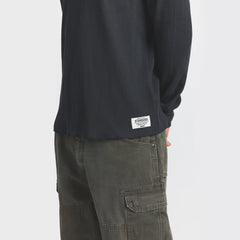 WAFFLE MENS LONG SLEEVE TOP | GRAPHITE