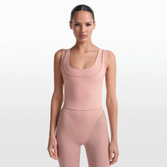 NikeSKIMS MATTE DOUBLE STRAP SCOOP TANK | HIMALAYAN
