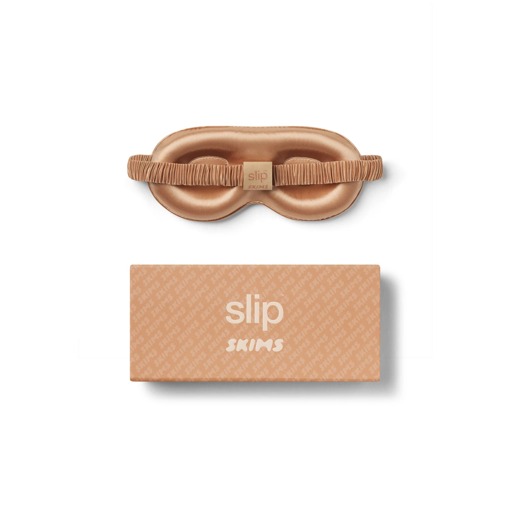 SLIP X SKIMS PURE SILK CONTOUR SLEEP MASK | CLAY