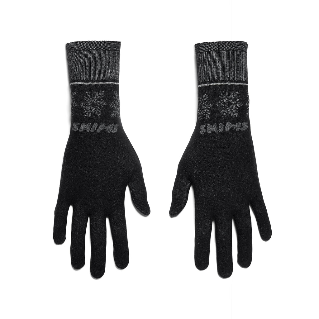 SKIMS FIRST LAYERS GLOVES | OBSIDIAN WINTER FAIR ISLE