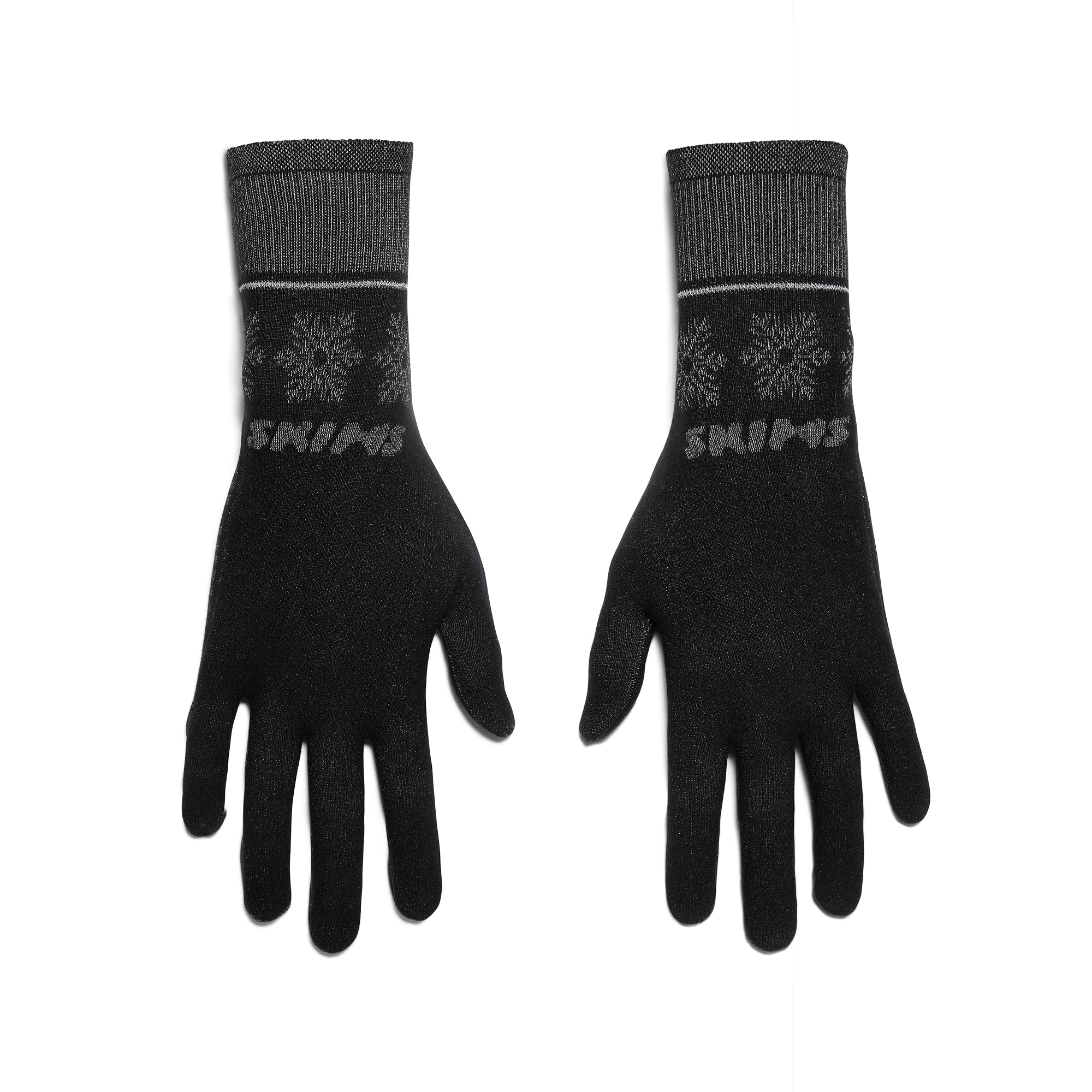 SKIMS FIRST LAYERS GLOVES | OBSIDIAN WINTER FAIR ISLE