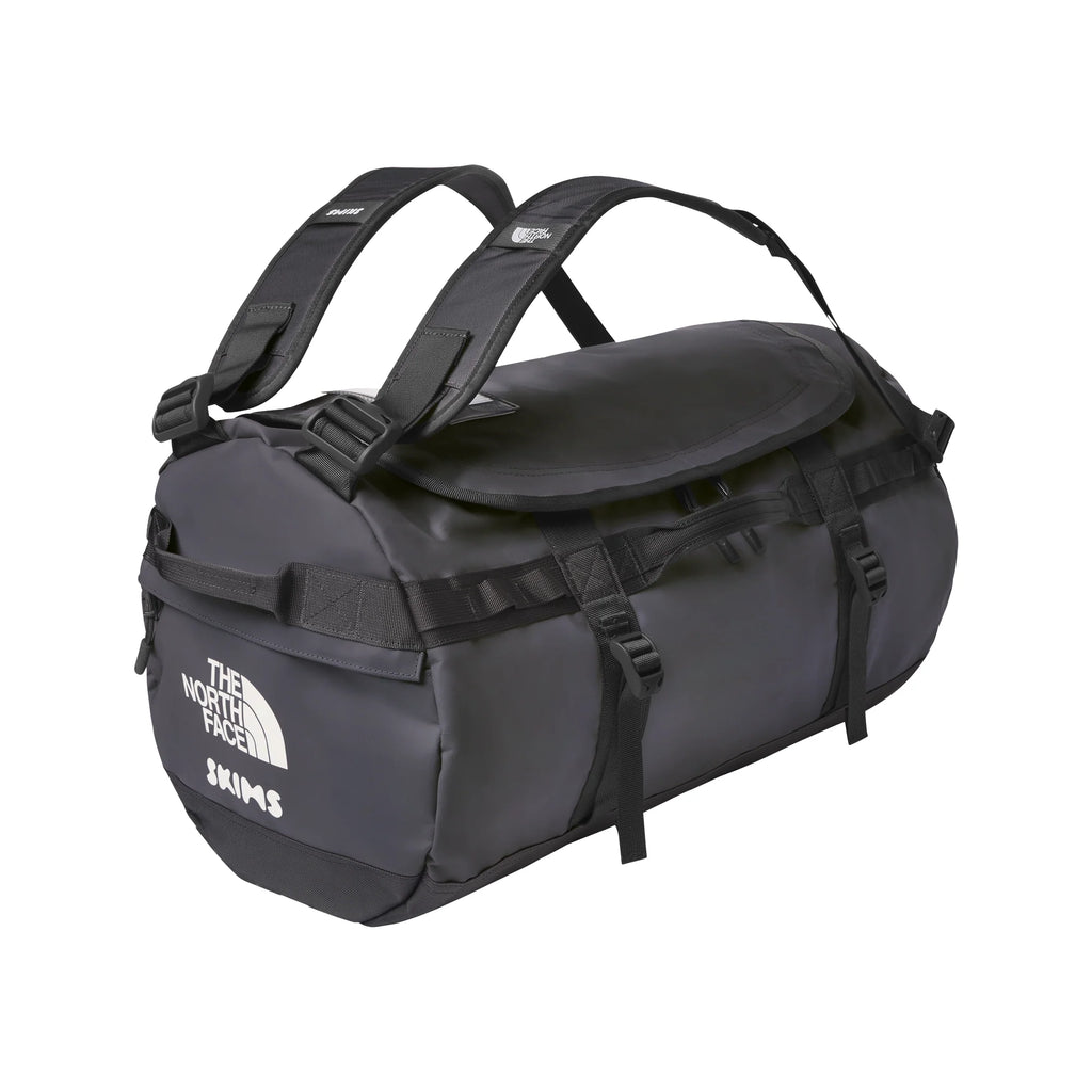 THE NORTH FACE X SKIMS SMALL BASE CAMP DUFFLE BAG | GUNMETAL