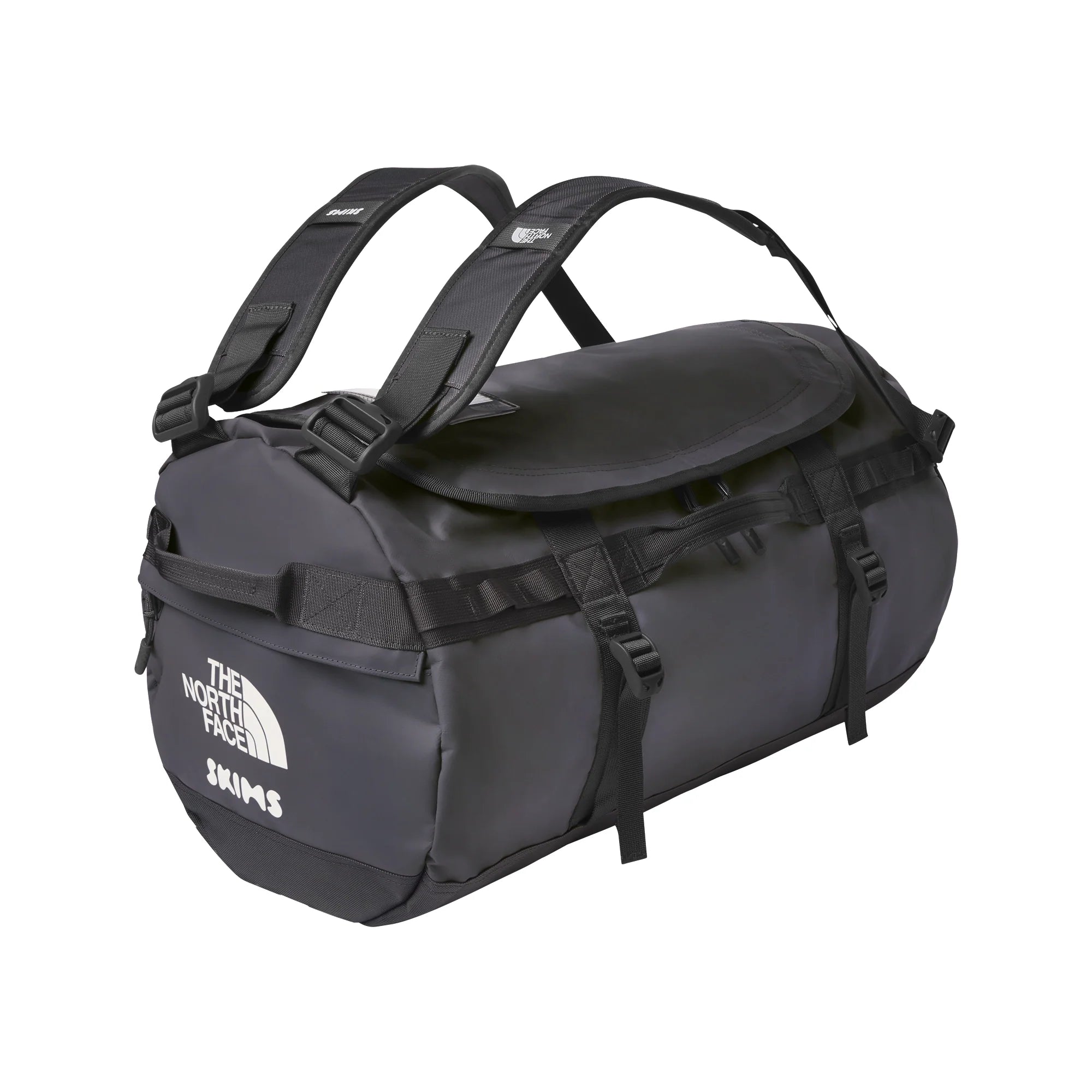 THE NORTH FACE X SKIMS SMALL BASE CAMP DUFFLE BAG | GUNMETAL