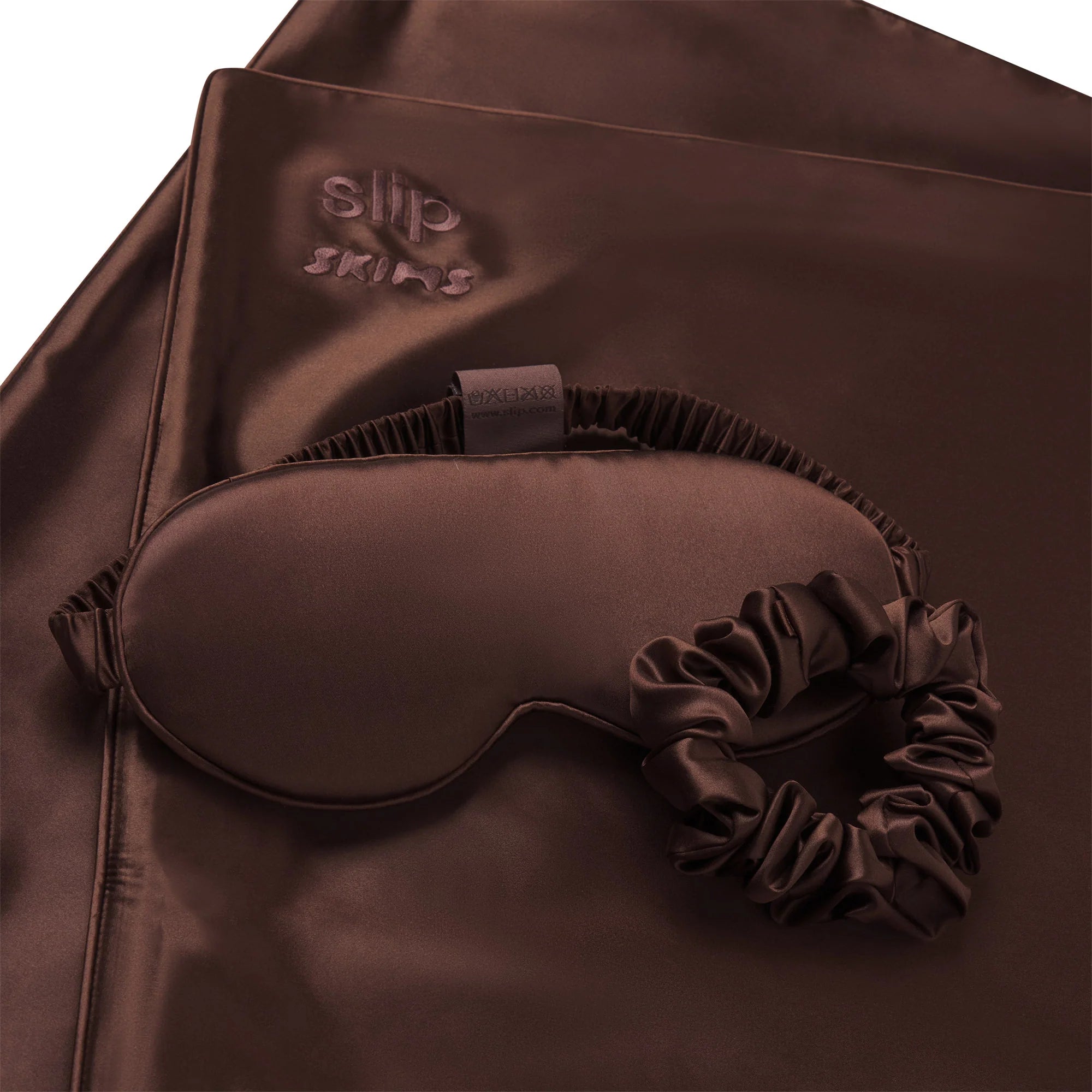 SLIP X SKIMS PURE SILK SIGNATURE GIFT SET | COCOA
