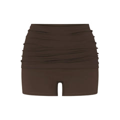 NikeSKIMS MATTE 3" FOLDOVER SHORT | DARK SEPIA