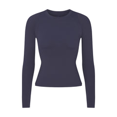 NikeSKIMS AIRY LONG SLEEVE CREW NECK TOP | DEEP ROYAL