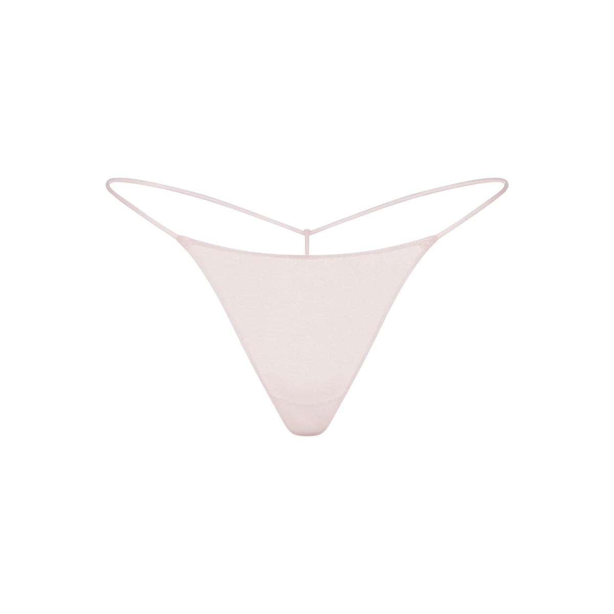 ULTRA FINE MESH STRING THONG | BARELY PINK