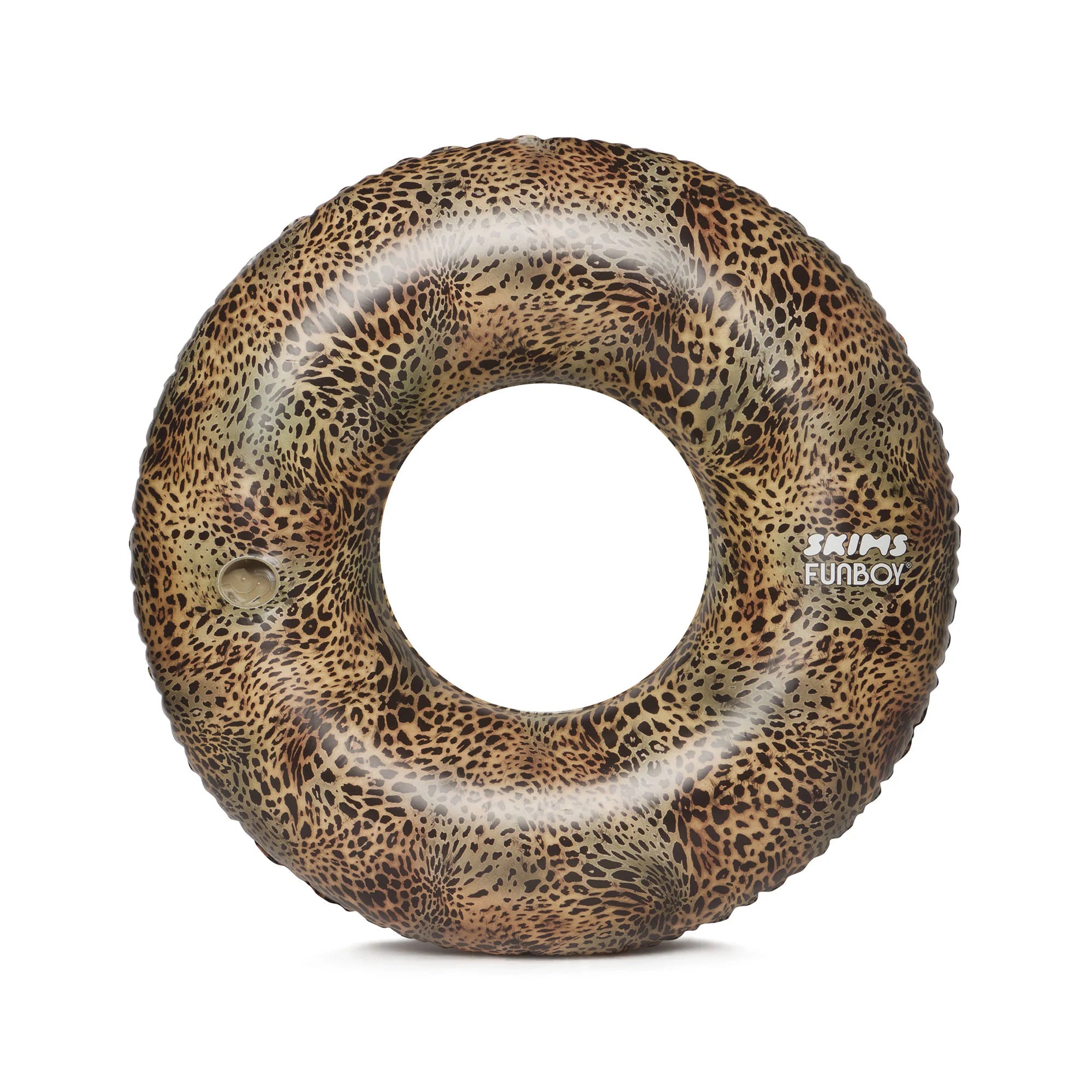 FUNBOY X SKIMS EMBOSSED TUBE FLOAT | CHEETAH SKIN PRINT