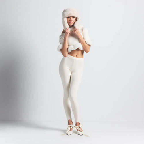 FAUX FUR TRAPPER HAT | EGRET