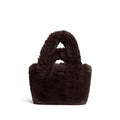 FAUX FUR MINI TOTE | ESPRESSO