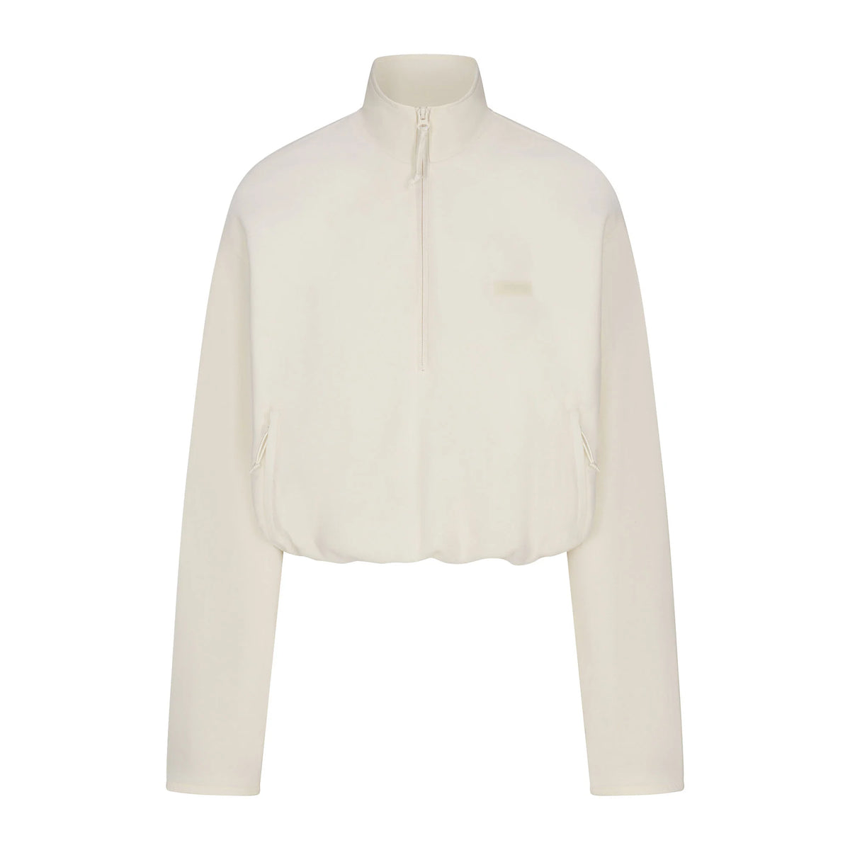 OUTDOOR FLEECE HALF ZIP PULLOVER | ECRU