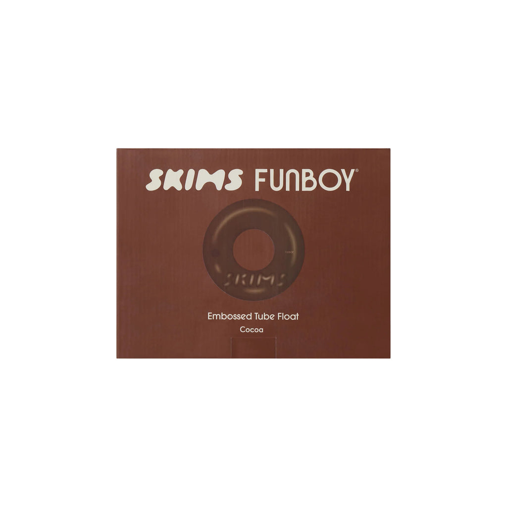 FUNBOY X SKIMS EMBOSSED TUBE FLOAT | COCOA