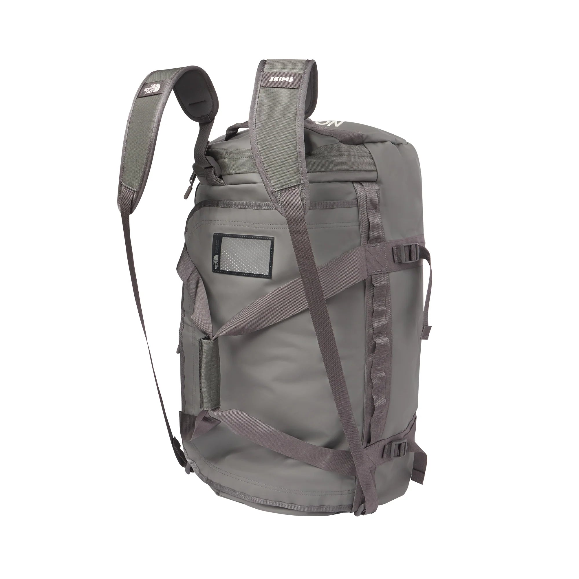 THE NORTH FACE X SKIMS LARGE BASE CAMP DUFFLE BAG | GUNMETAL