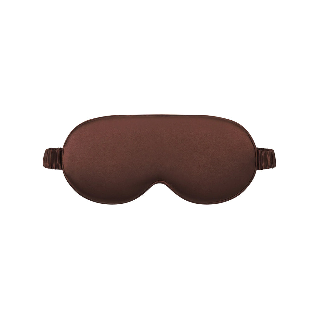 SLIP X SKIMS PURE SILK CONTOUR SLEEP MASK | COCOA