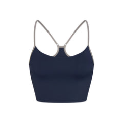SIGNATURE SWIM CAMI TOP | NAVY CONTRAST