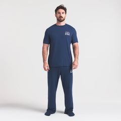 SKIMS FOR TEAM USA JERSEY SLEEP MENS OLYMPIC T-SHIRT | NAVY