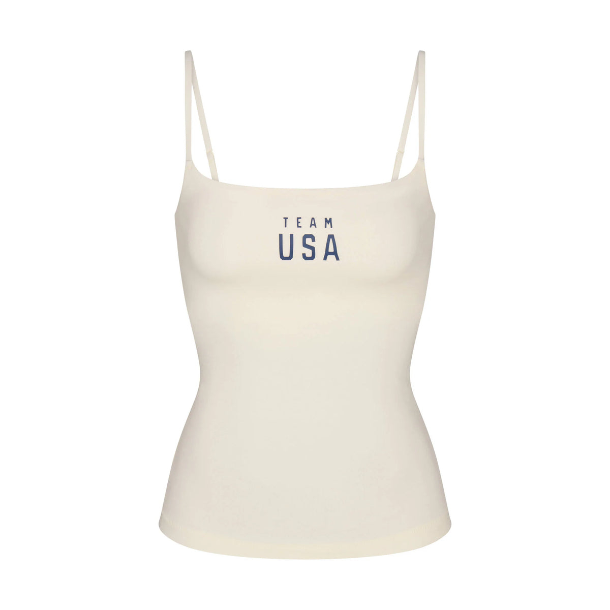 SKIMS FOR TEAM USA COTTON JERSEY PARALYMPIC CAMI | ECRU