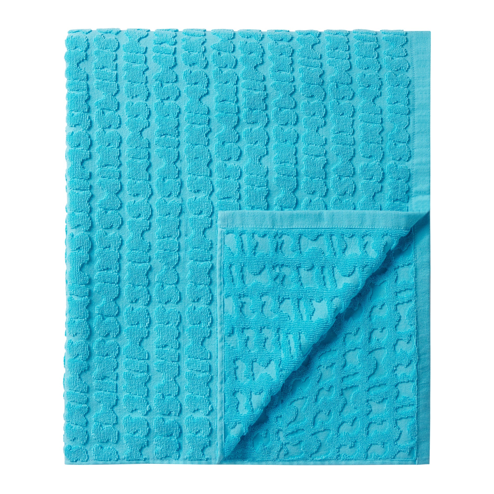 SIGNATURE SWIM TOWEL | CYAN