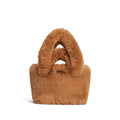 FAUX FUR MINI TOTE | CAMEL