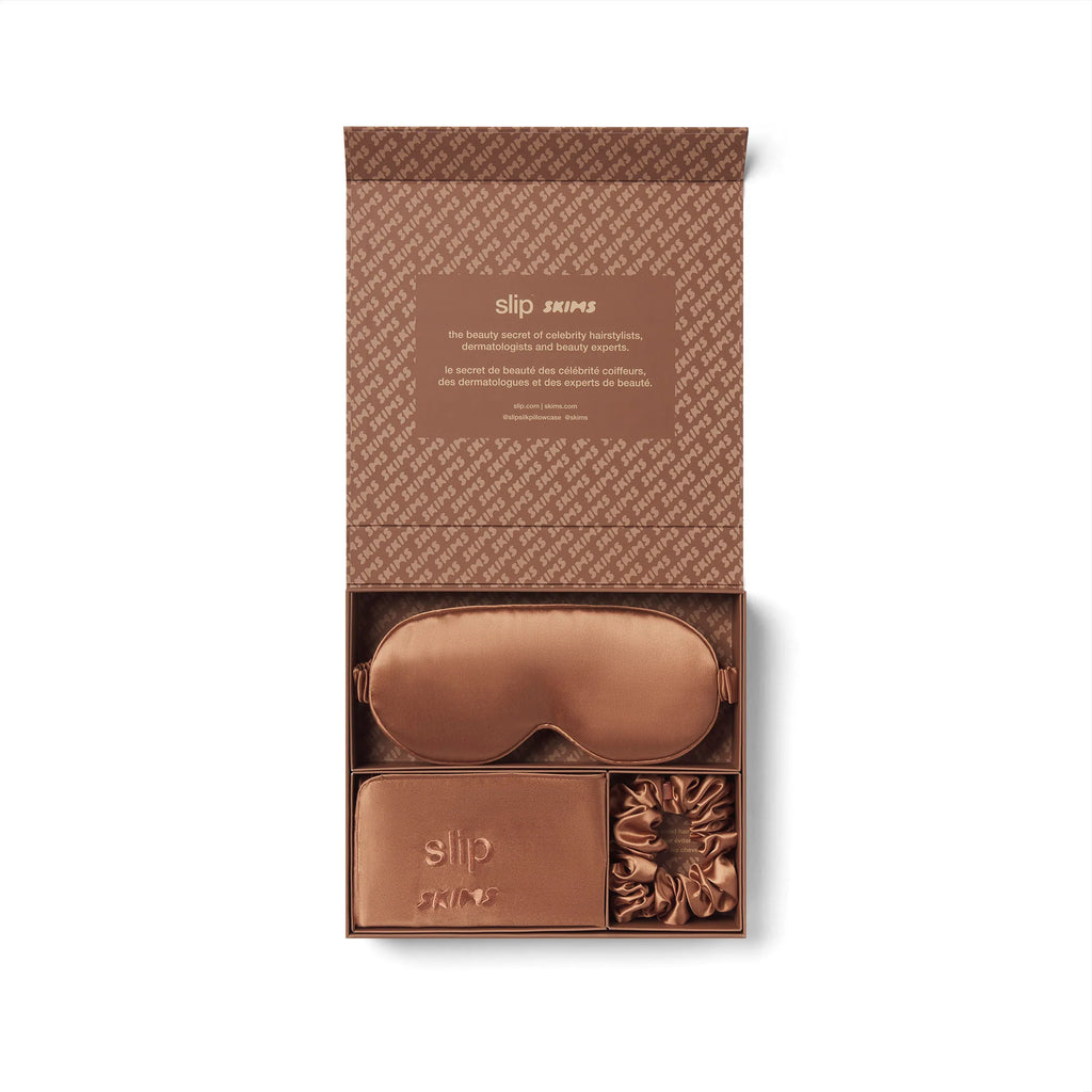 SLIP X SKIMS PURE SILK SIGNATURE GIFT SET | SIENNA