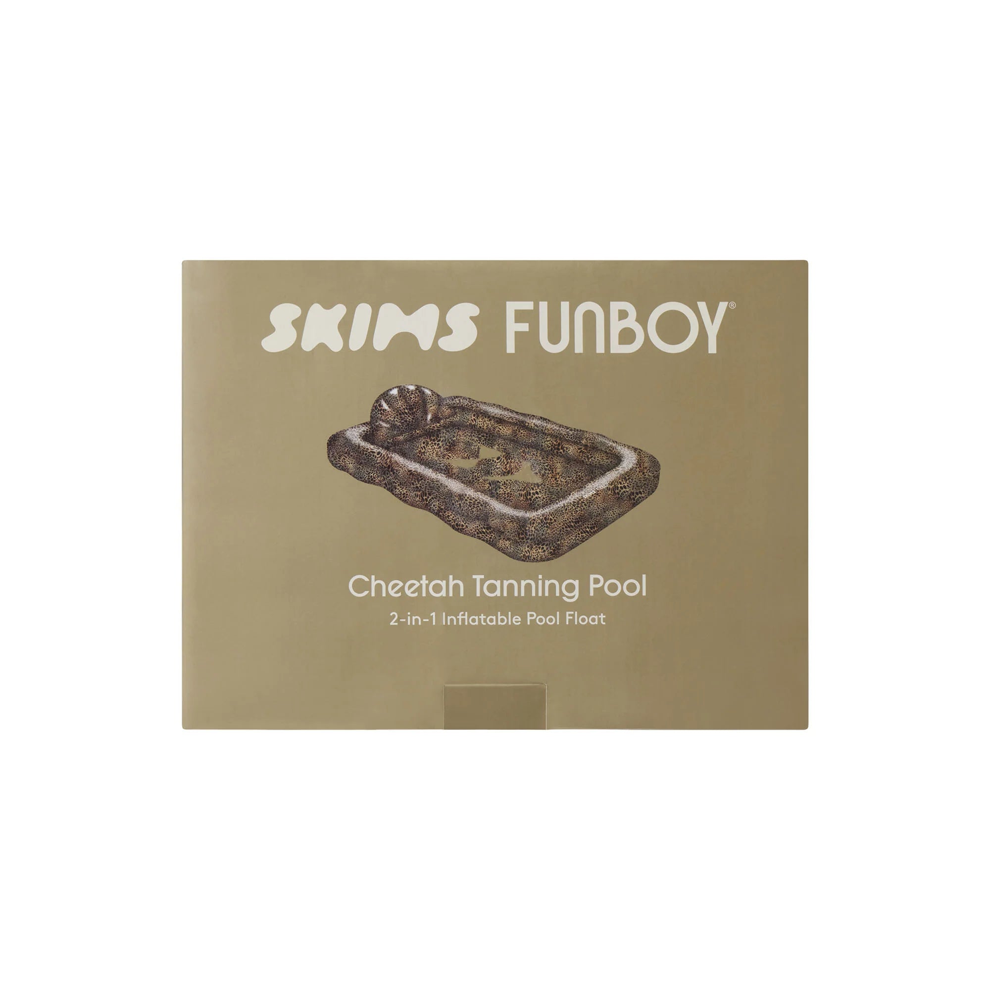 FUNBOY X SKIMS TANNING POOL LOUNGER | CHEETAH SKIN PRINT