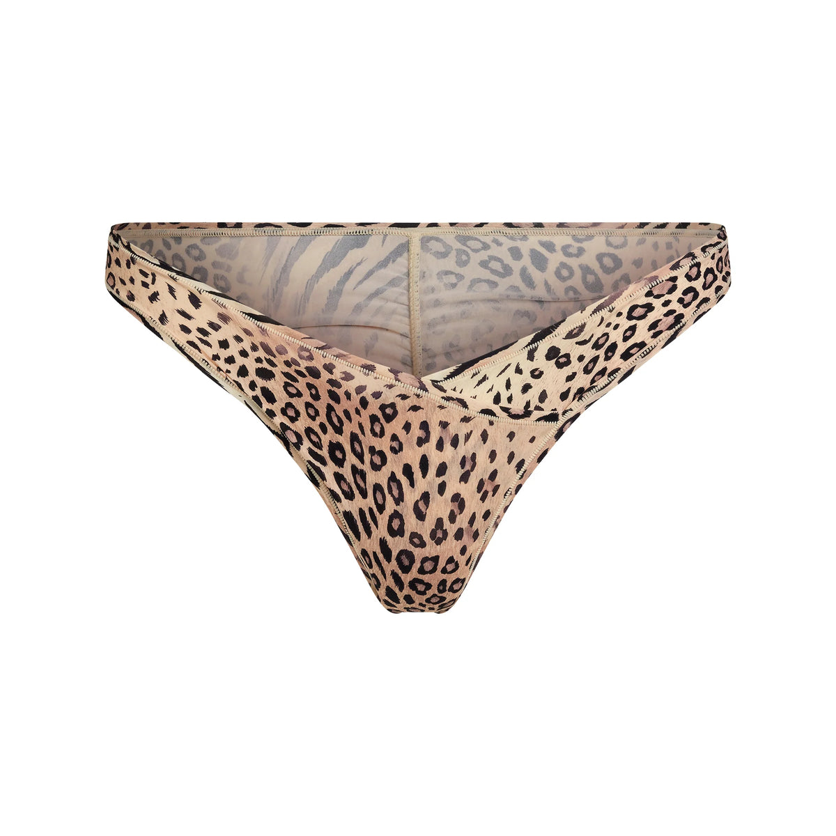 FITS EVERYBODY WRAP DIPPED TANGA | SAND MULTI ANIMAL