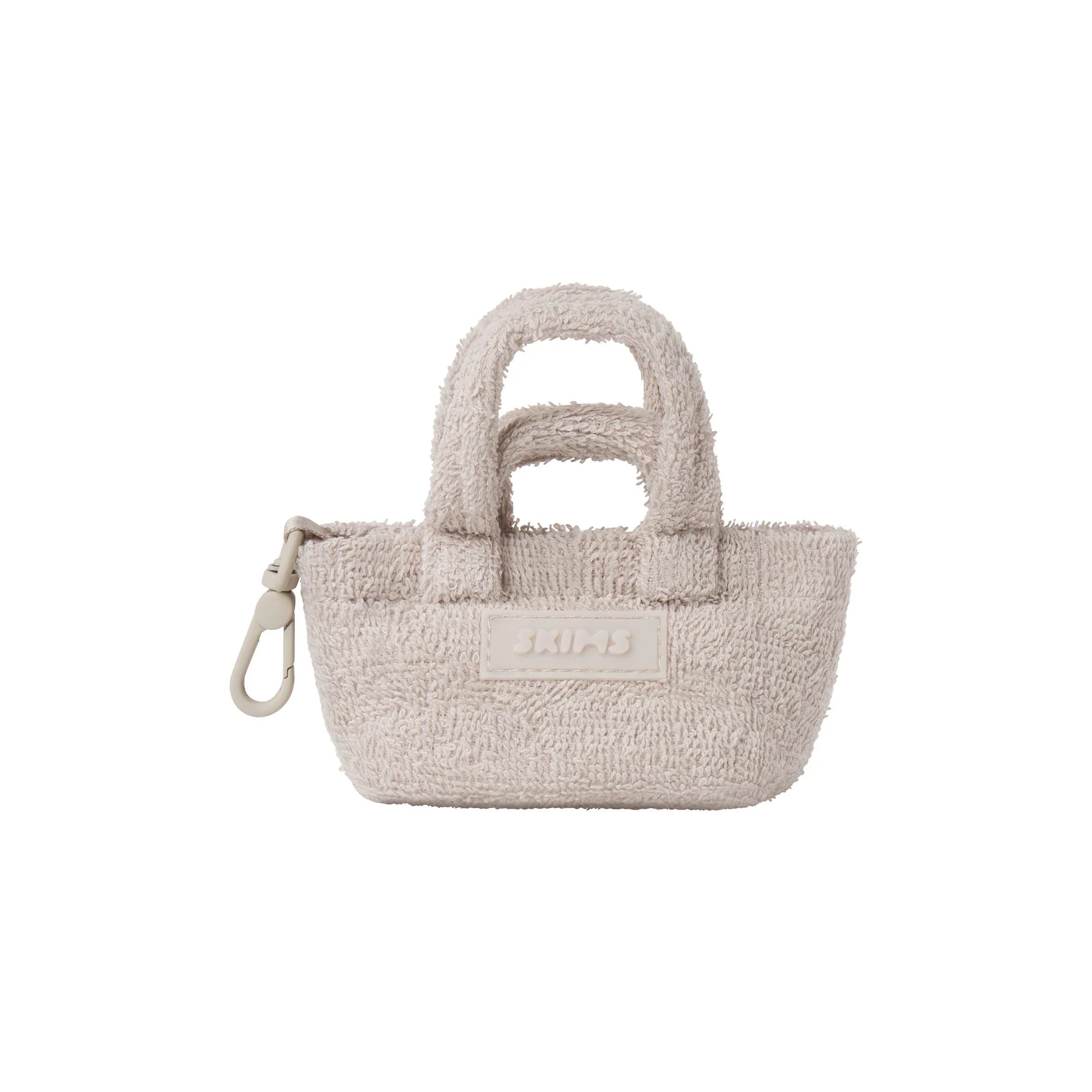 TERRY MICRO TOTE KEYCHAIN | STONE