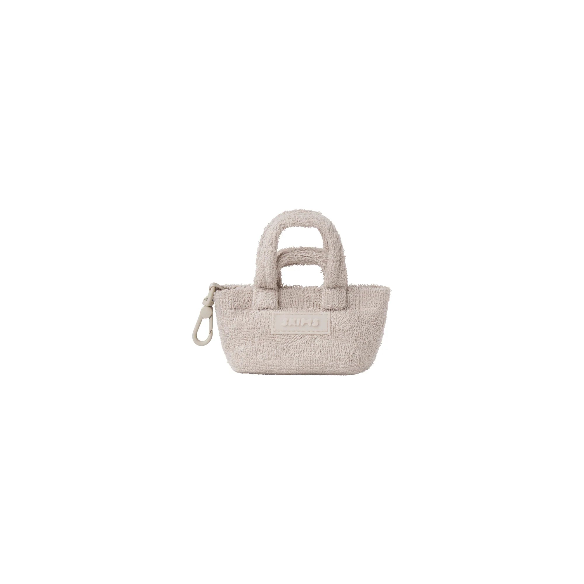 TERRY MICRO TOTE KEYCHAIN | STONE