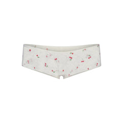 STRETCH LACE HIPSTER | IVORY CHERRY PRINT