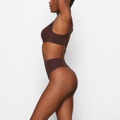 SMOOTHING INTIMATES HIGH-WAISTED THONG | COCOA