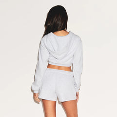 COTTON FLEECE SHORT | LIGHT HEATHER GREY
