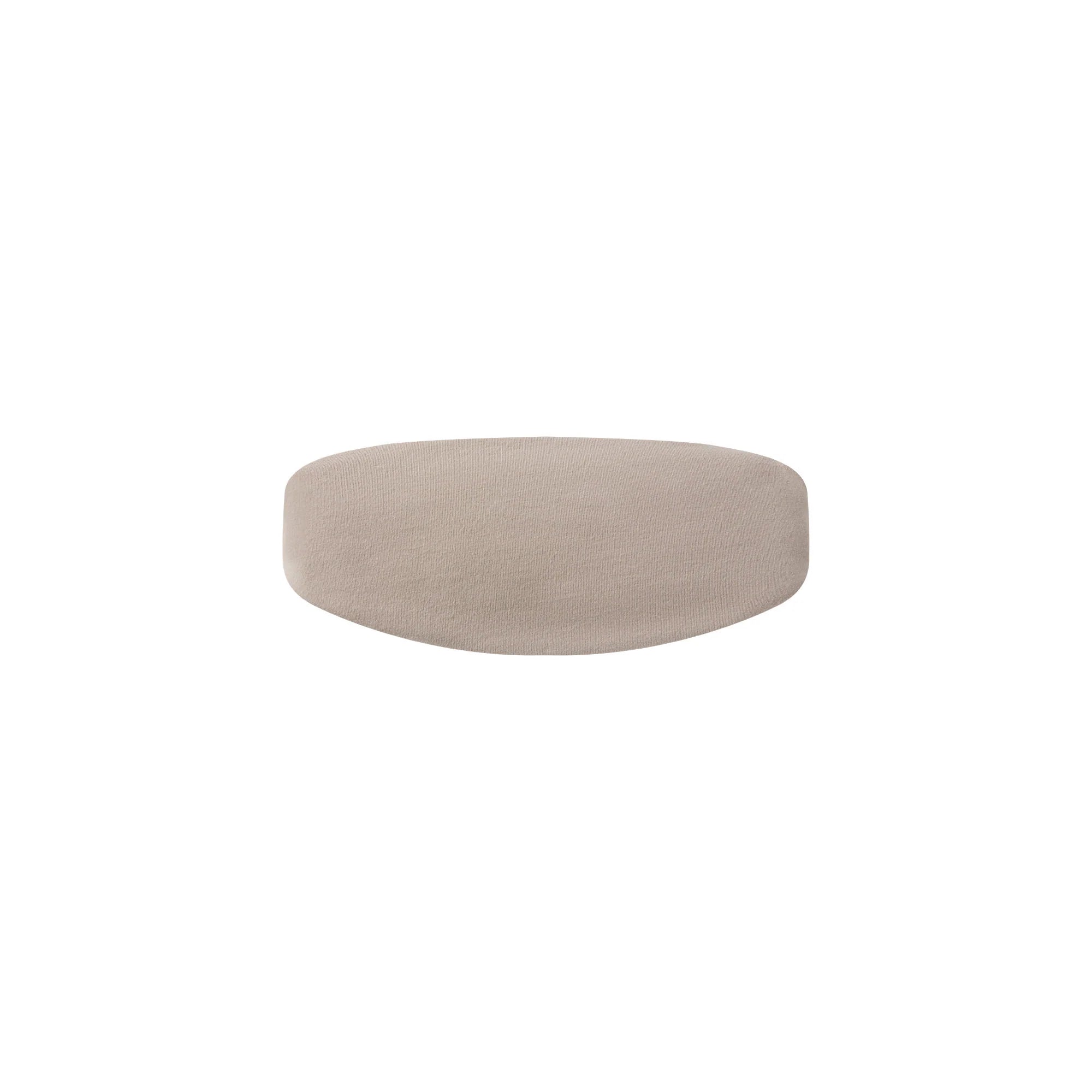 COTTON JERSEY WIDE HEADBAND | STONE