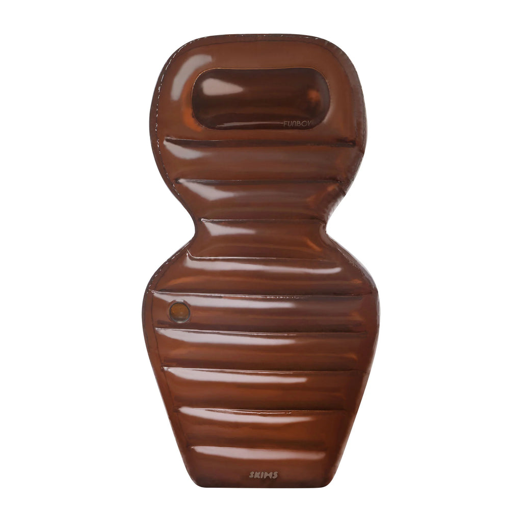 FUNBOY X SKIMS BODY LOUNGER POOL FLOAT | COCOA
