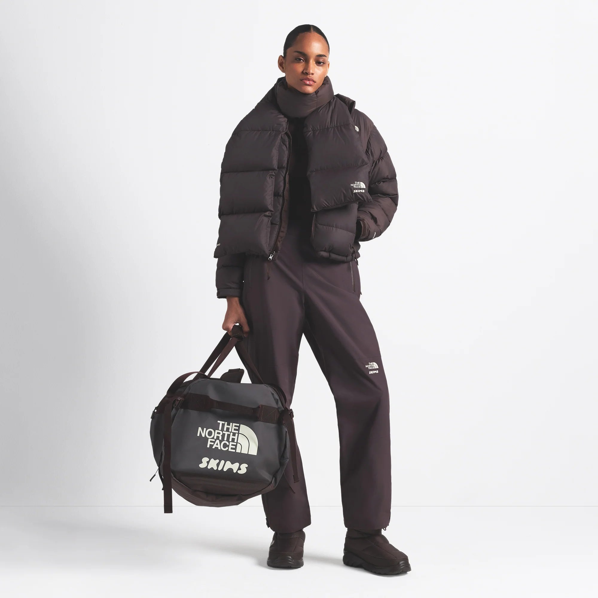 THE NORTH FACE X SKIMS LARGE BASE CAMP DUFFLE BAG | PHOENIX